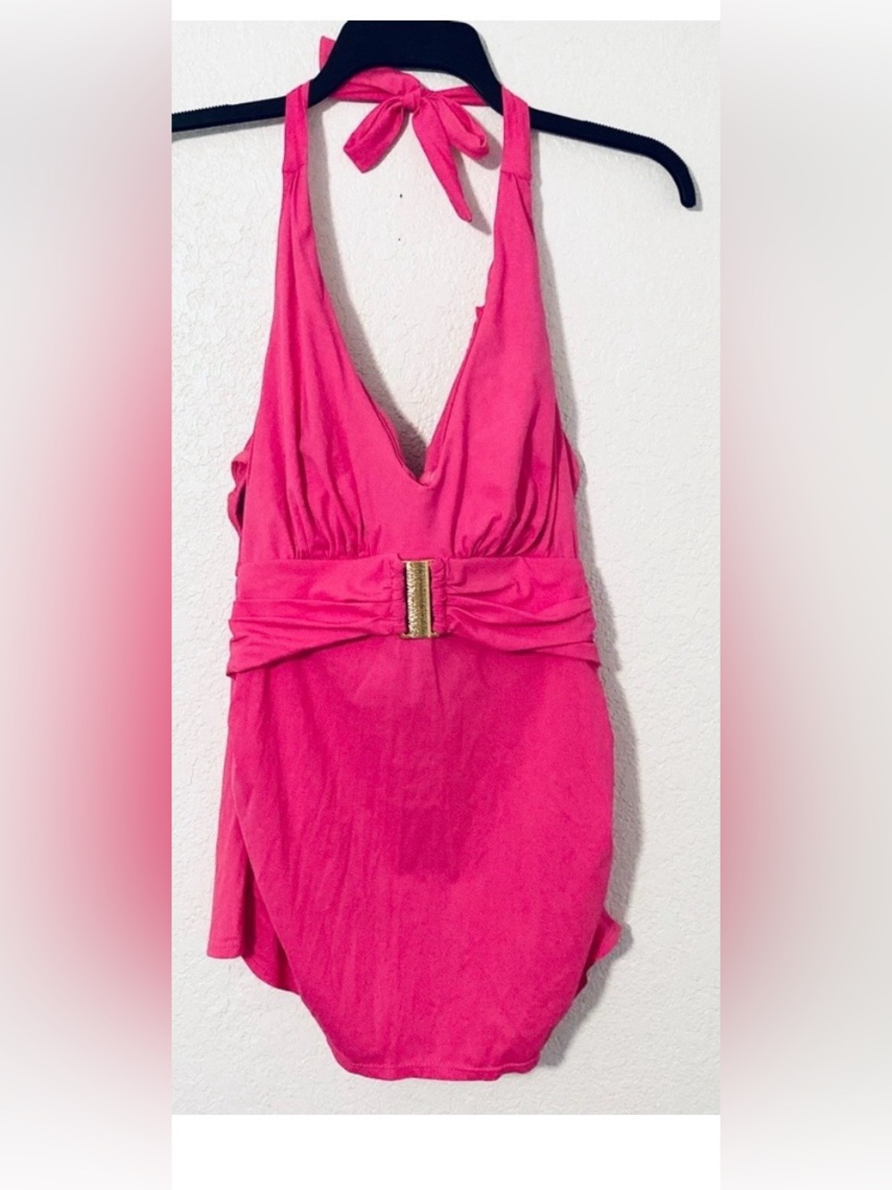 Spanx Tankini Swim Top (Pink/Gold) Size 10